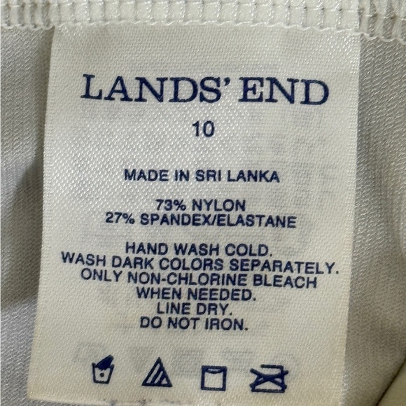 Lands' End Black Floral Tankini - Picture 6 of 7